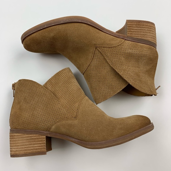 Korks Maldon Tan Suede Booties Sz 7.5 - Picture 7 of 10